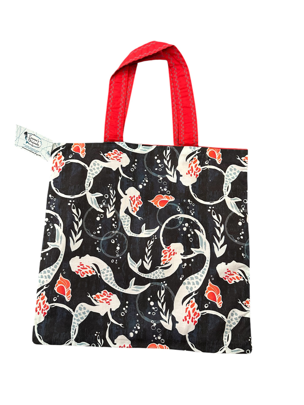 Mermaid themed tote bag