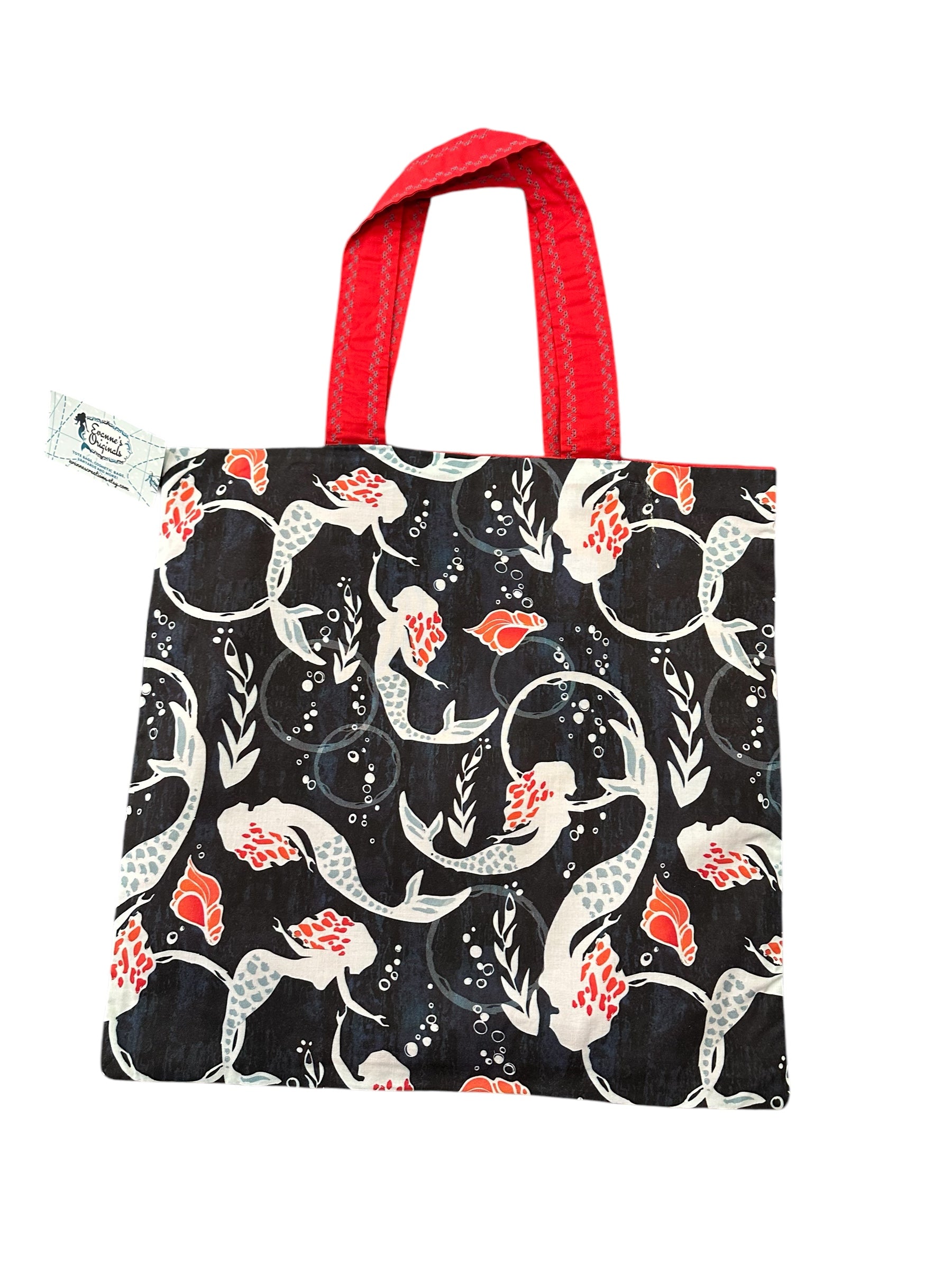 Mermaid themed tote bag