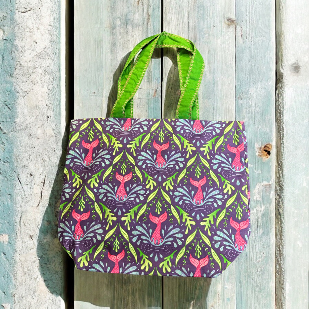 Mermaid tail designed tote bag