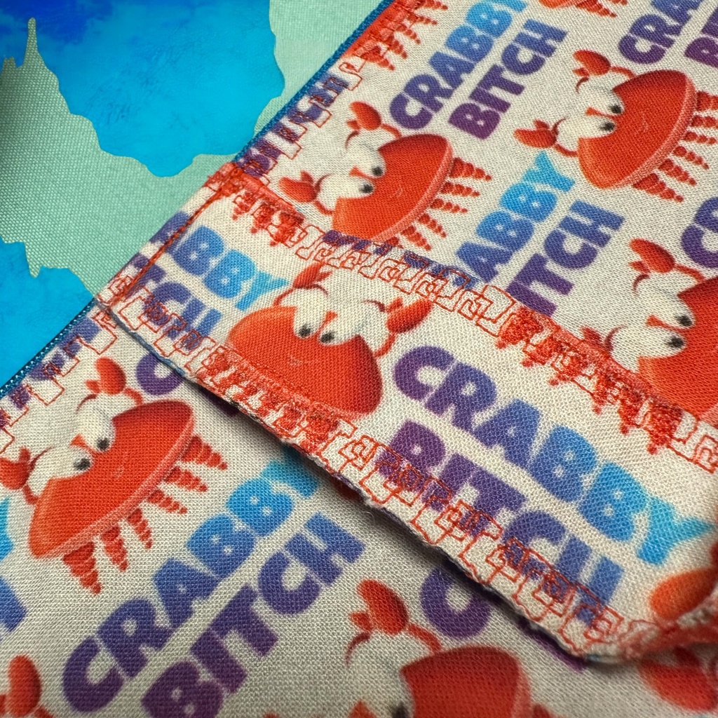 Trendy Cosmetic Bag- Crabby B!t(h Large Cosmetic Bag Evanne's Originals