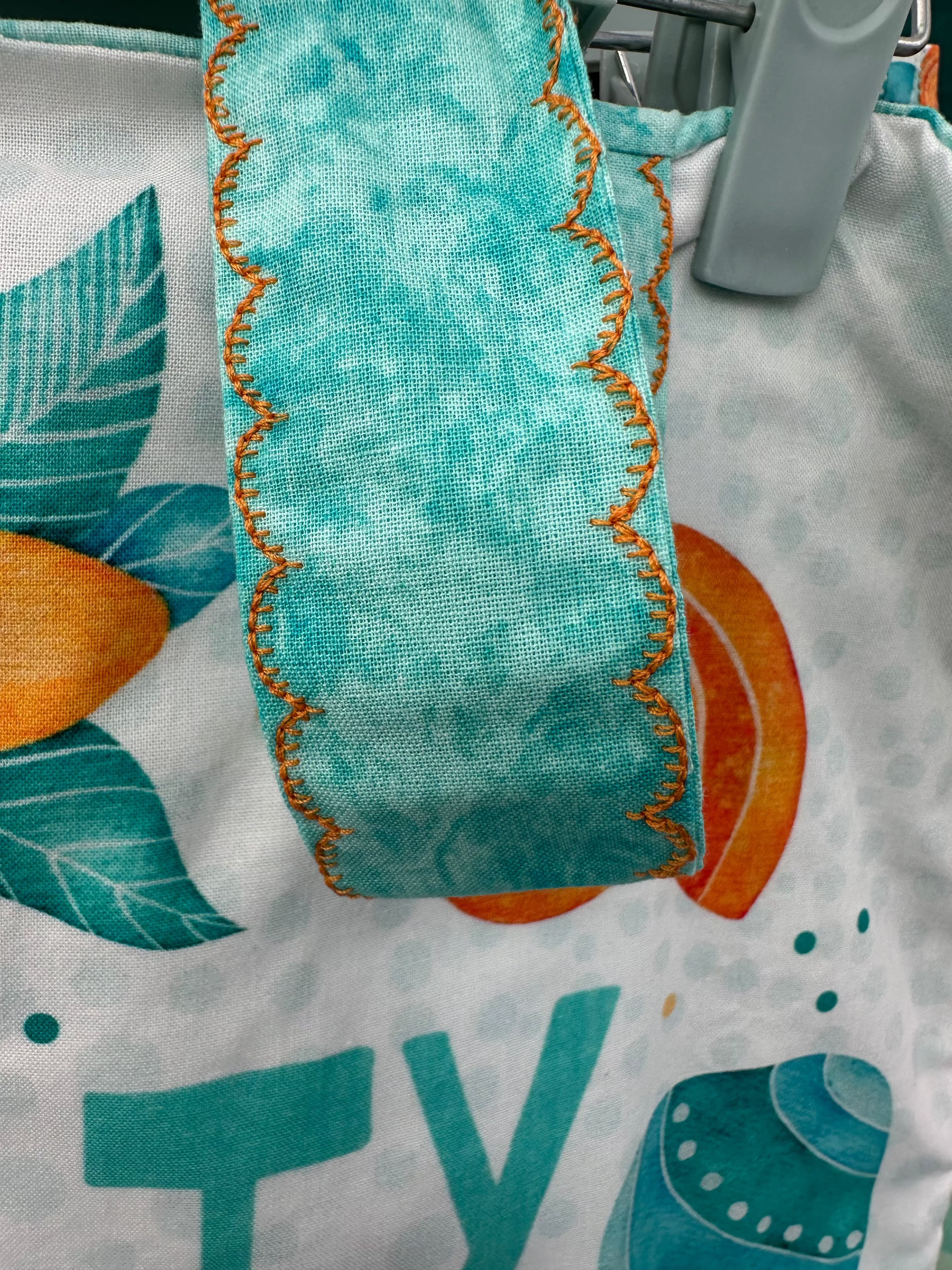 Large Nautical Tote Bag- White Salty Bitch Design Evanne's Originals