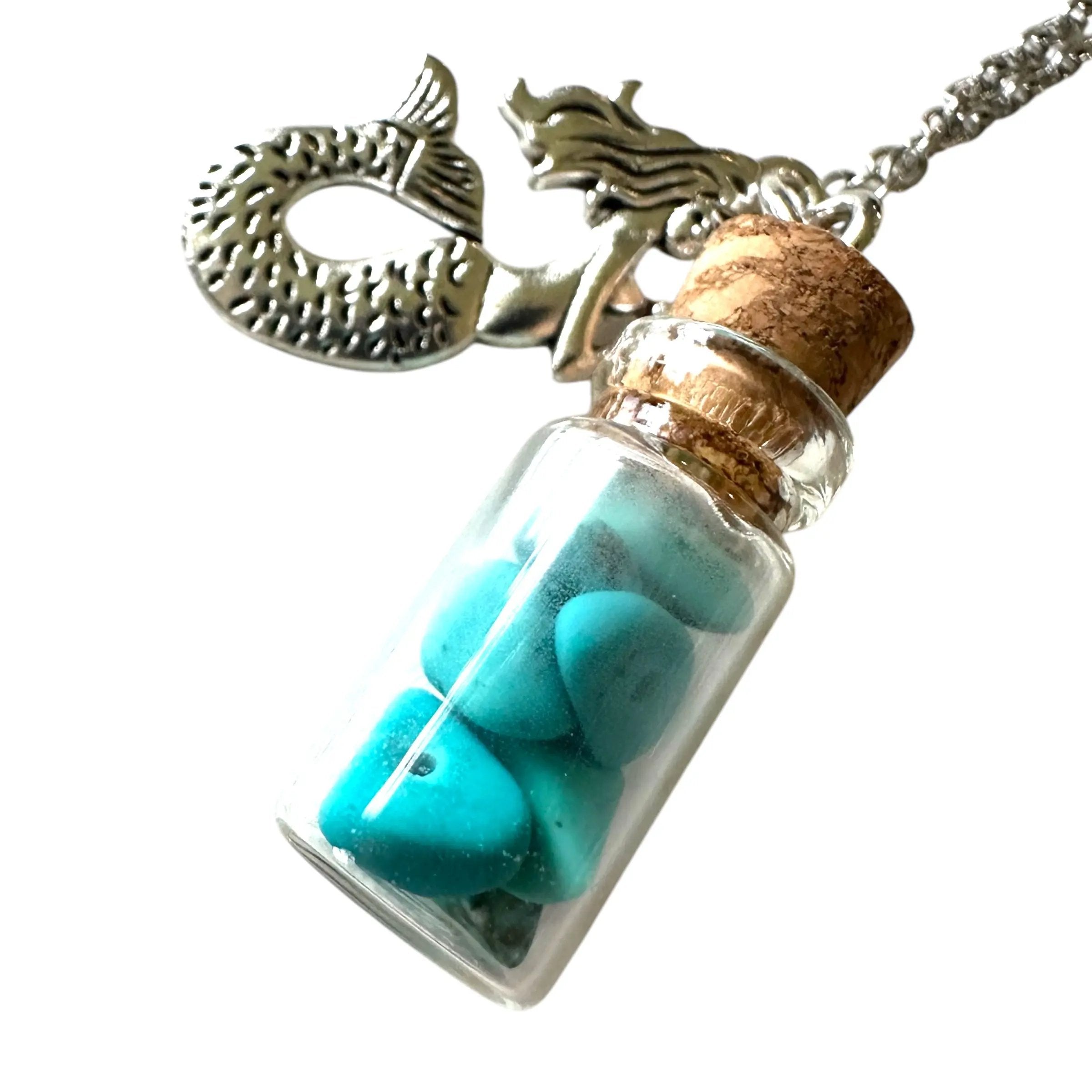 Coral Cove-Turquoise Mini Jar Keychain Evanne's Originals