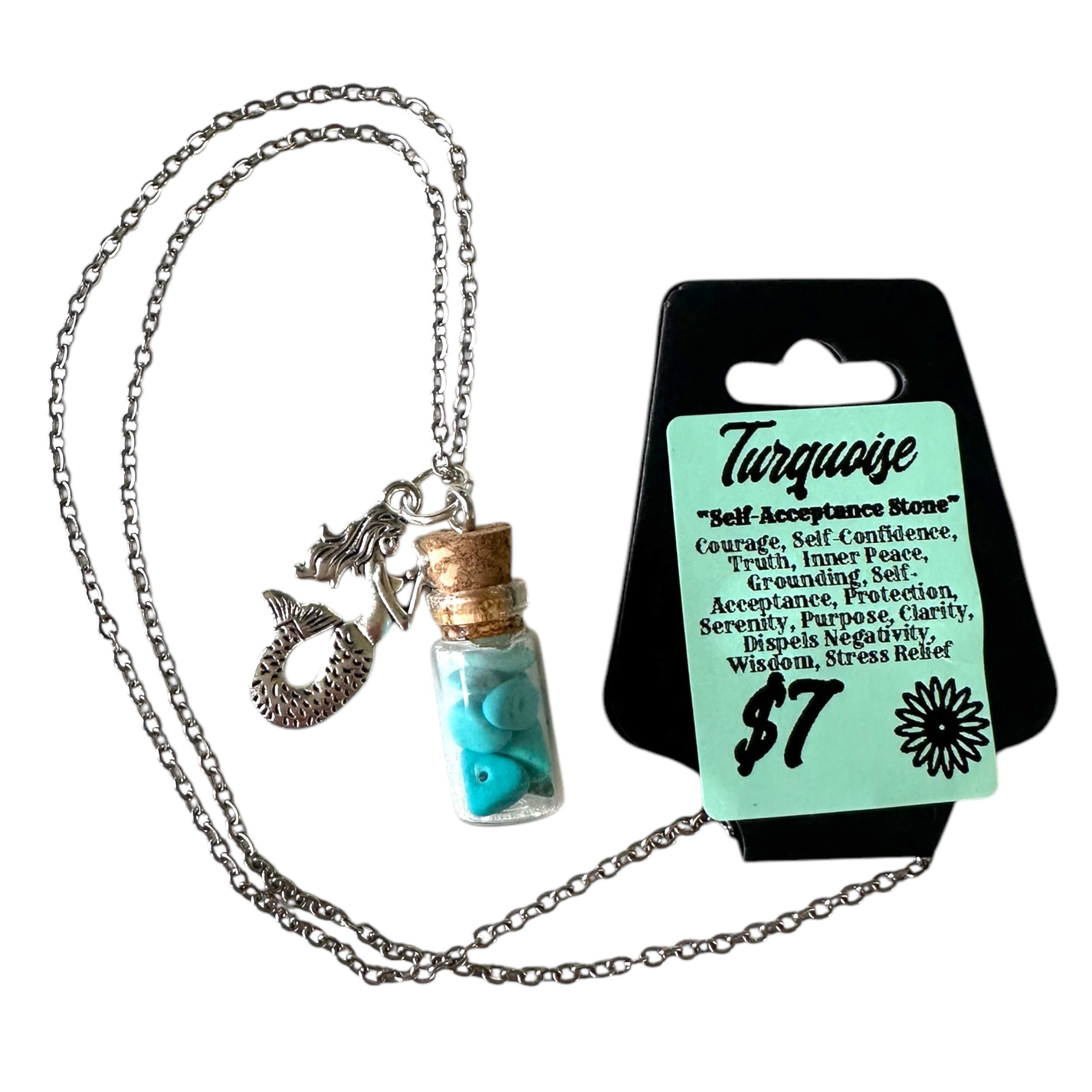 Coral Cove-Turquoise Mini Jar Necklace Evanne's Originals