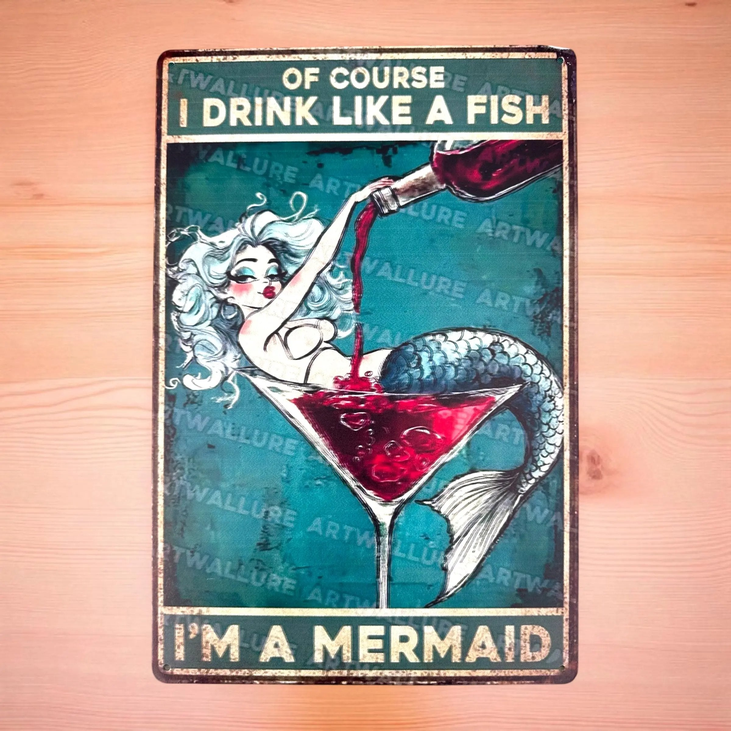 "Of Course I Drink Like A Fish" Sign Evanne's Originals