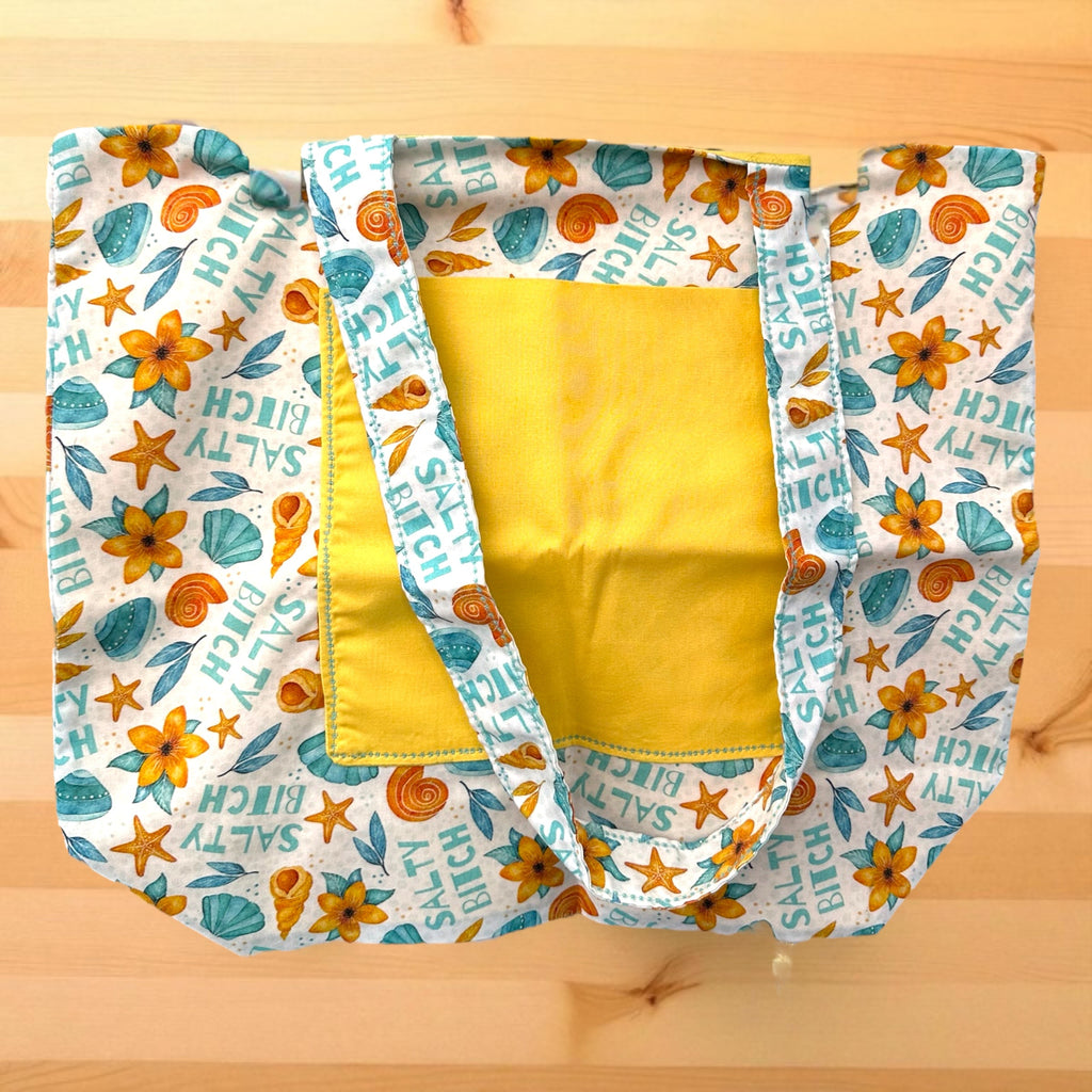 Reversible Tote Bag- Salty Bitch Tote Bag Evanne's Originals