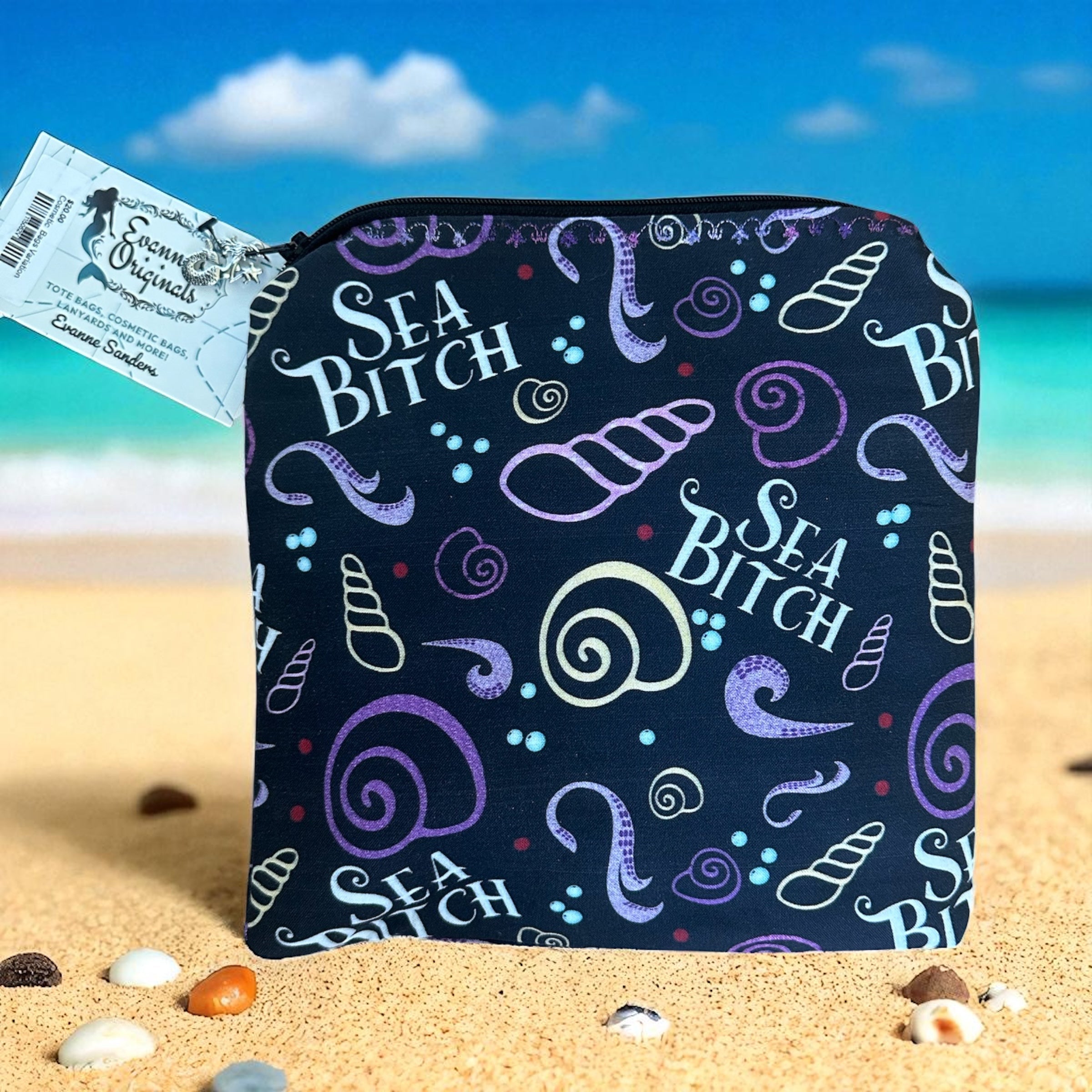 Small Cosmetic Bag-Sea B!t(h Design Evanne's Originals